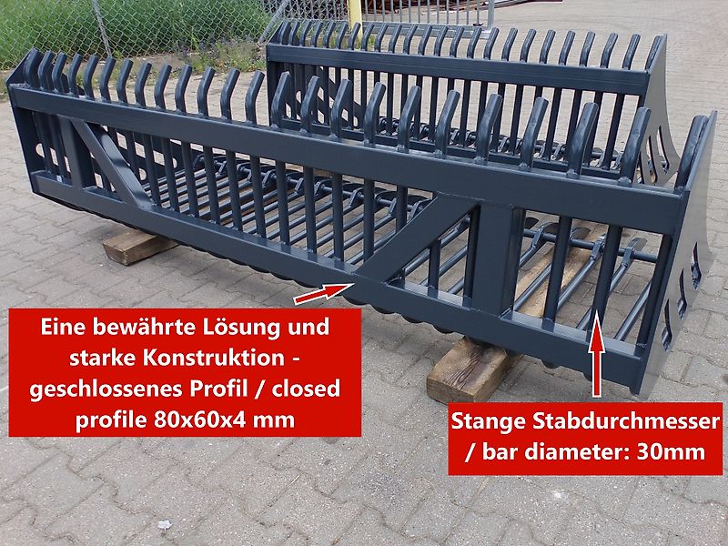 RADSTAL Steinschaufel (Siebschaufel) 1,8 m