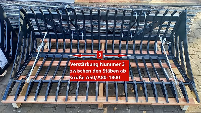 RADSTAL Steinschaufel (Siebschaufel) 1,8 m