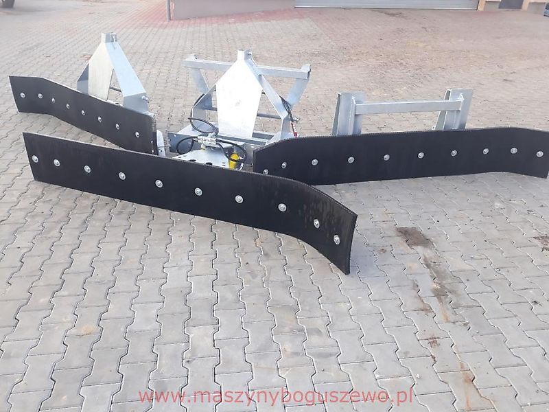 Agro Trade Combi 3 in 1 Euro Rubberschuif Gummischieber verzinkt Hydraulisch Schwenkbar euro Mistschieber Gülleschieber