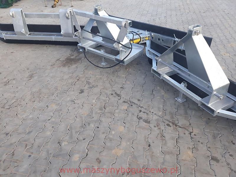 Agro Trade Combi 3 in 1 Euro Rubberschuif Gummischieber verzinkt Hydraulisch Schwenkbar euro Mistschieber Gülleschieber