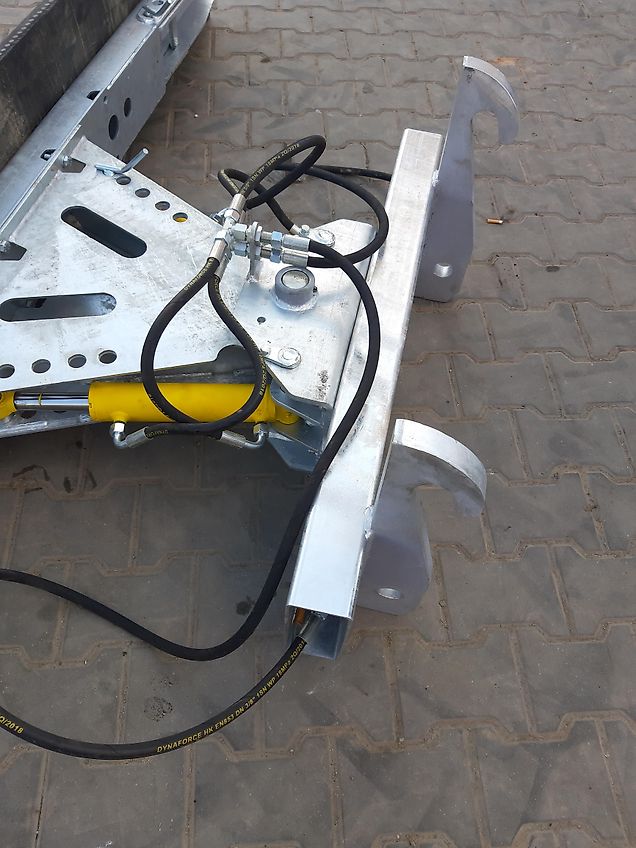 Agro Trade Combi 3 in 1 Euro Rubberschuif Gummischieber verzinkt Hydraulisch Schwenkbar euro Mistschieber Gülleschieber