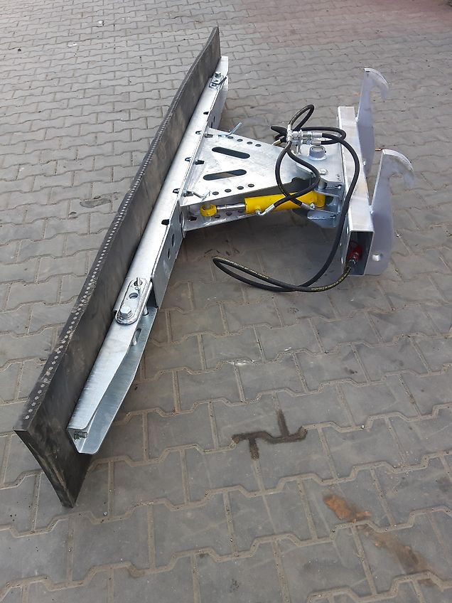 Agro Trade Combi 3 in 1 Euro Rubberschuif Gummischieber verzinkt Hydraulisch Schwenkbar euro Mistschieber Gülleschieber