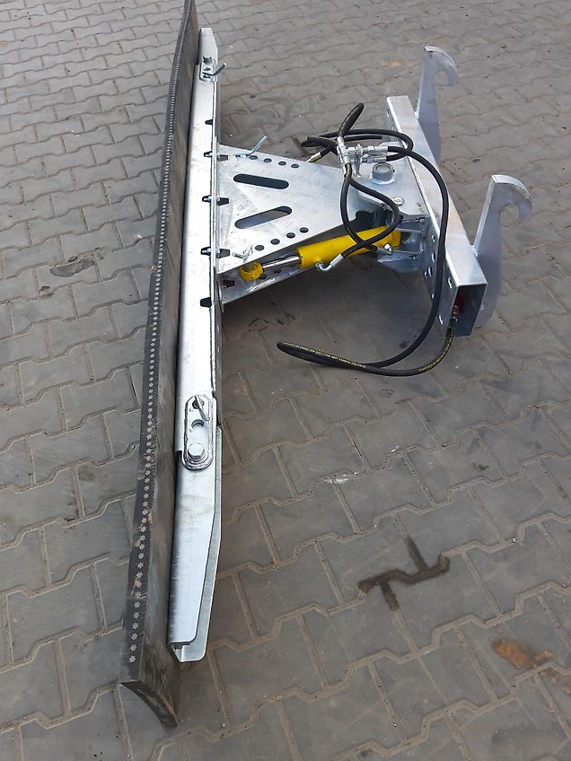 Agro Trade Combi 3 in 1 Euro Rubberschuif Gummischieber verzinkt Hydraulisch Schwenkbar euro Mistschieber Gülleschieber