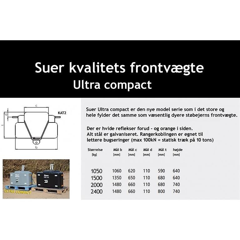 Suer 2000 kg ultra kompakt - www.suer.dk GRATIS LEVERING