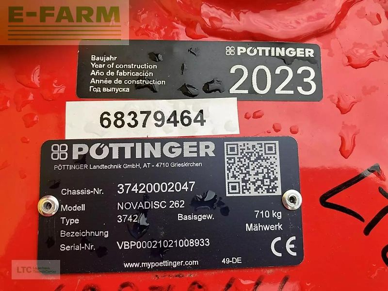 Pöttinger nova disc 262